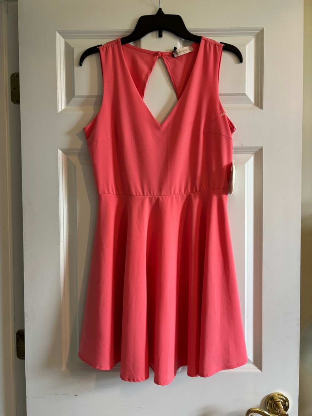 Altar'd State Coral Pink V-Neck Sleeveless Dress NWT